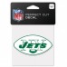 New York Jets / Classic Logo Retro Perfect Cut Color Decal 4" X 4"